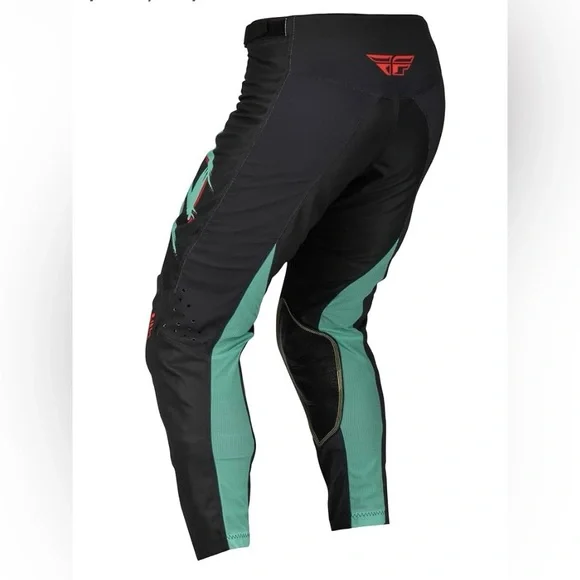 Fly Racing Black and Teal Pants - Picture 6 of 7